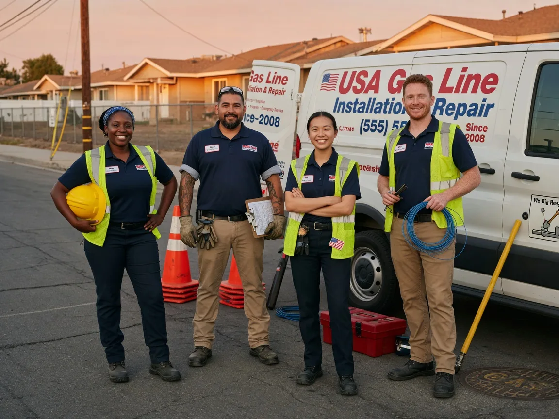 Gas Line Installation company in Ninnekah, OK